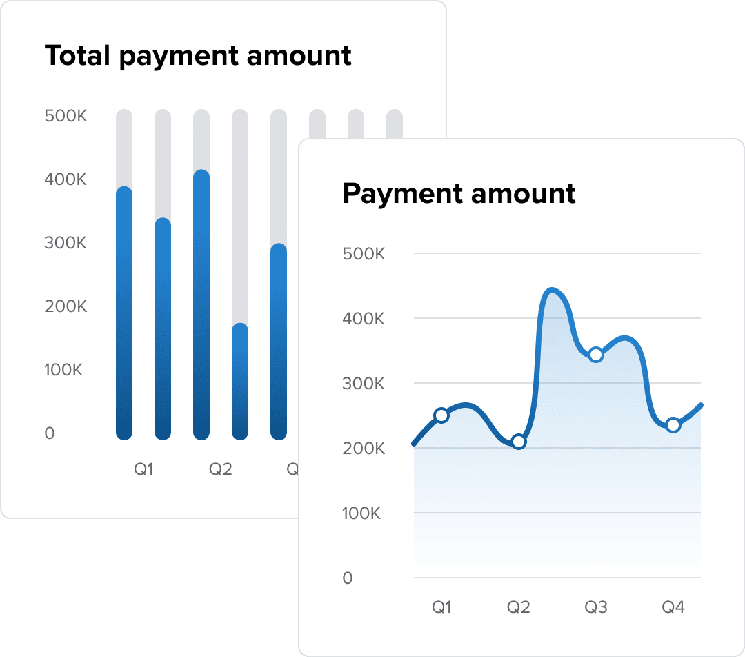 an image with an example of payment amount displayed on the merchant dashboard