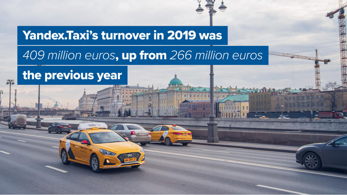 Yandex Taxi revenue and turnover stats